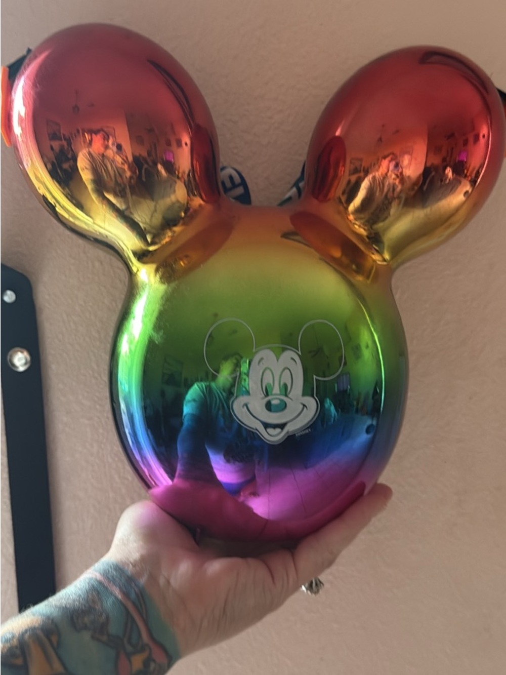 Mickey Rainbow Metallic Balloon popcorn Bucket